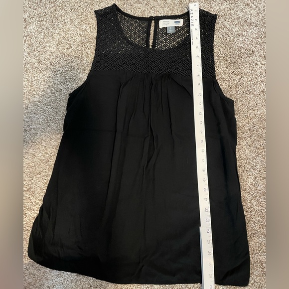 Black Maternity tank top with detail - Picture 8 of 8